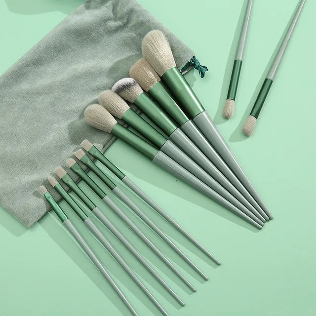 Conjunto de Pincéis para Olhos e Maquiagem Completa