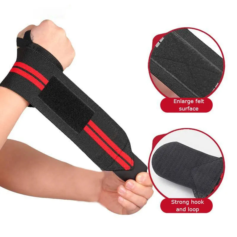 Alças/Munhequeiras de pulso ajustáveis para homens e mulheres pulseira elástica e fixadores de pulso de atletas alças de levantamento de peso