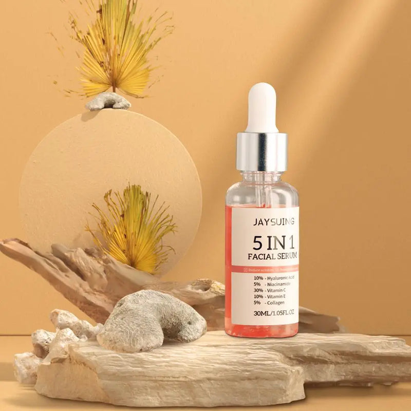 KIT Sérum 5 em 1 – Clareador, Firmador e Hidratante Facial