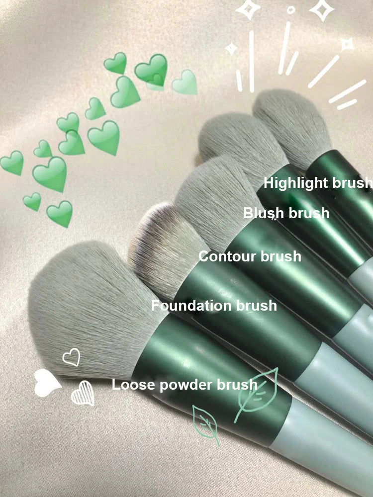 Conjunto de Pincéis para Olhos e Maquiagem Completa
