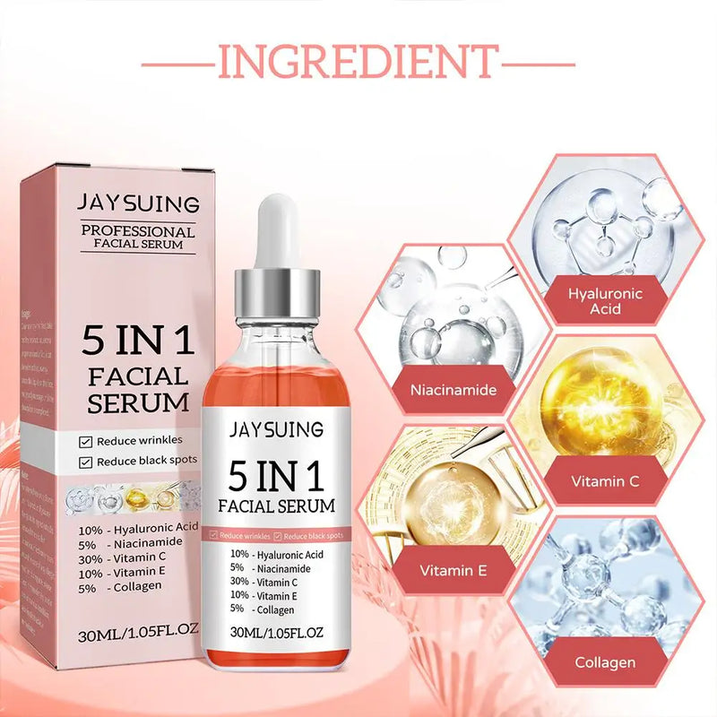 Sérum 5 em 1 – Clareador, Firmador e Hidratante Facial