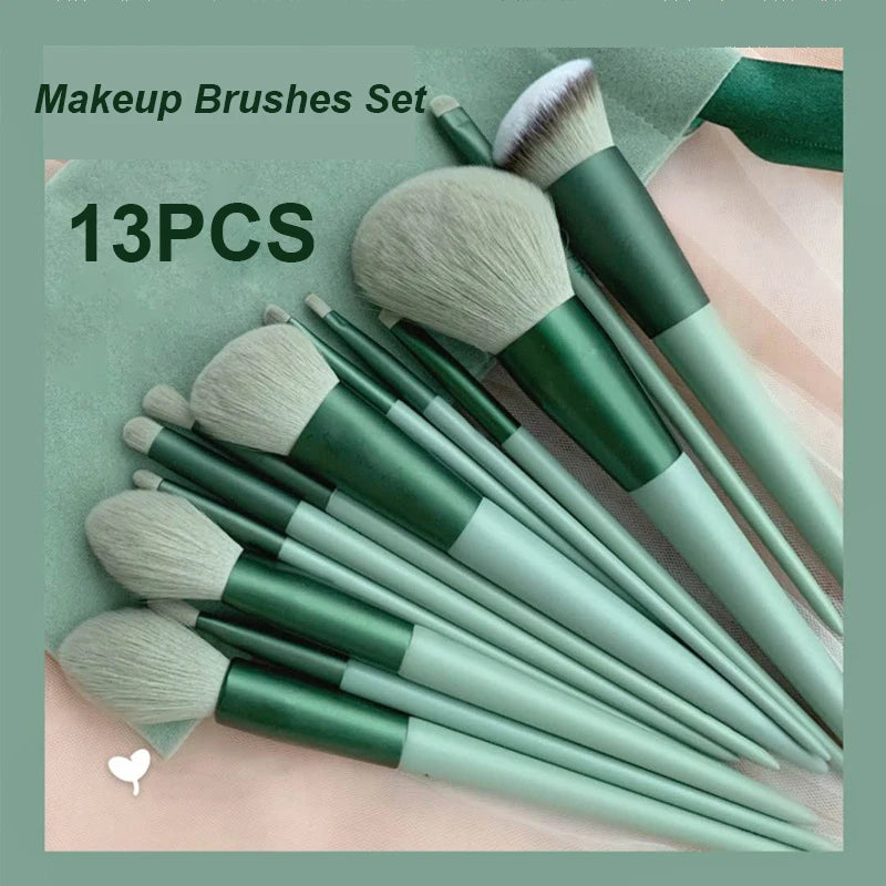 Conjunto de Pincéis para Olhos e Maquiagem Completa