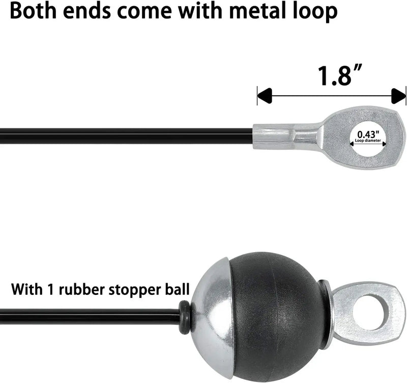 Corda de fio de aço 1.4/1.8/2/2.5m, faça você mesmo, cabo resistente para múltiplas academias, máquina de polia de fitness, acessórios para equipamentos de exercícios de fitness em casa